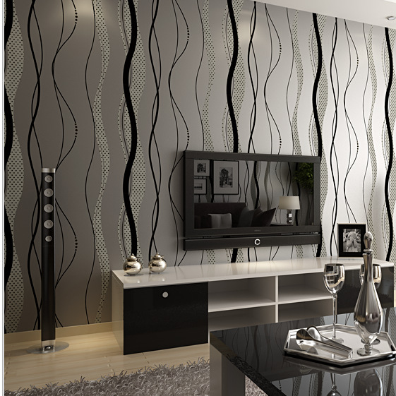 Aliexpresscom Buy 2015 hot sell Wave stripe non woven wallpapers 561x561