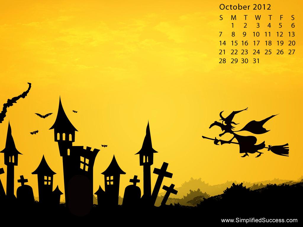 October Wallpaper Calendar