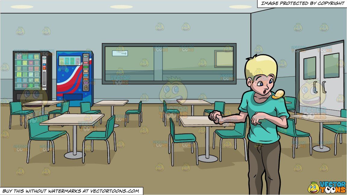 Clipart Cartoon Chip On Your Shoulder And Employee Lunch Room In