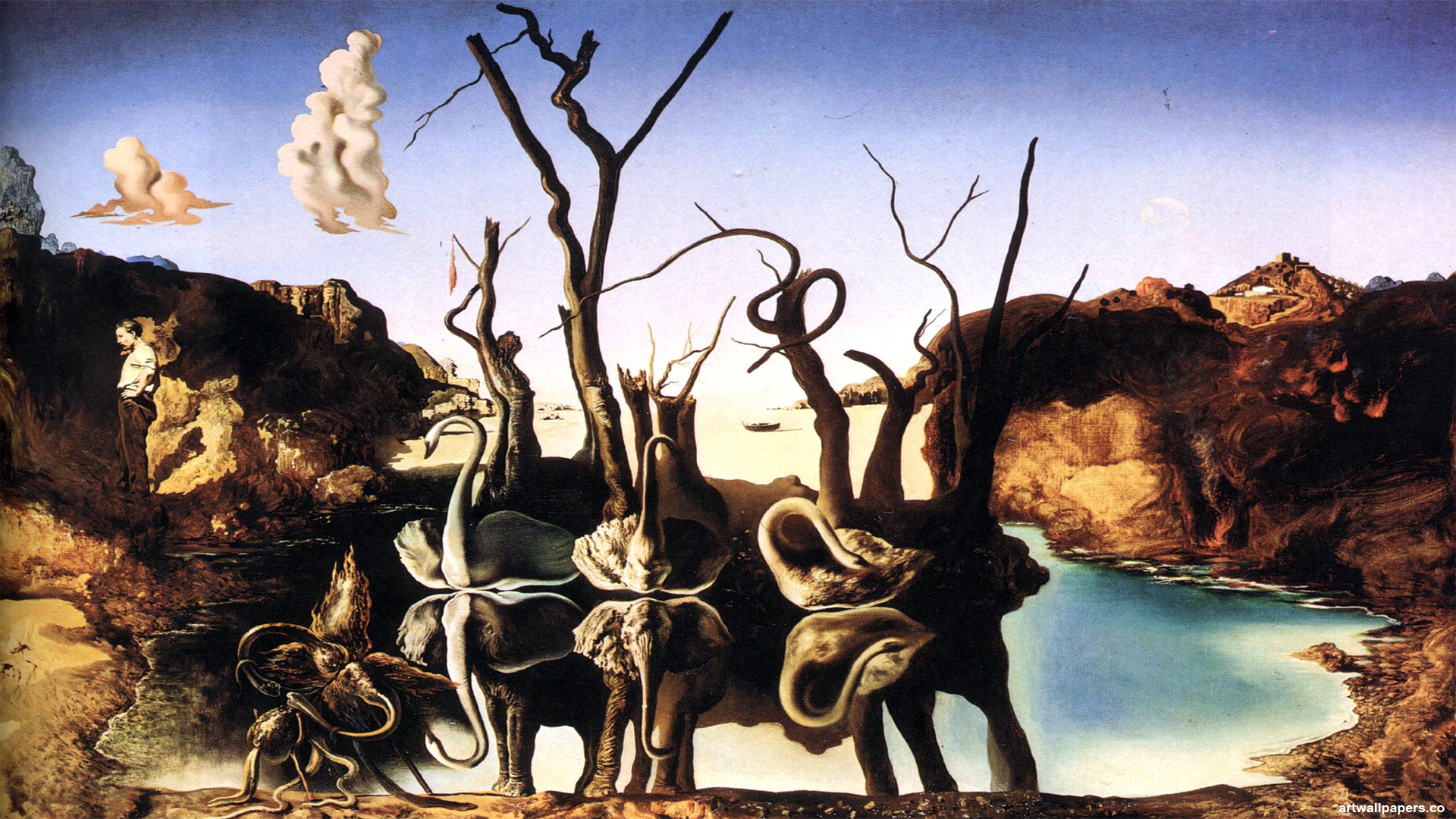 Salvador Dali Wallpaper Paintings Art Background