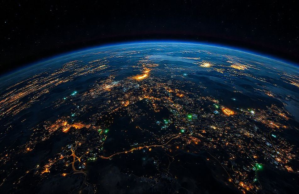 Earth At Night Wallpaper HD
