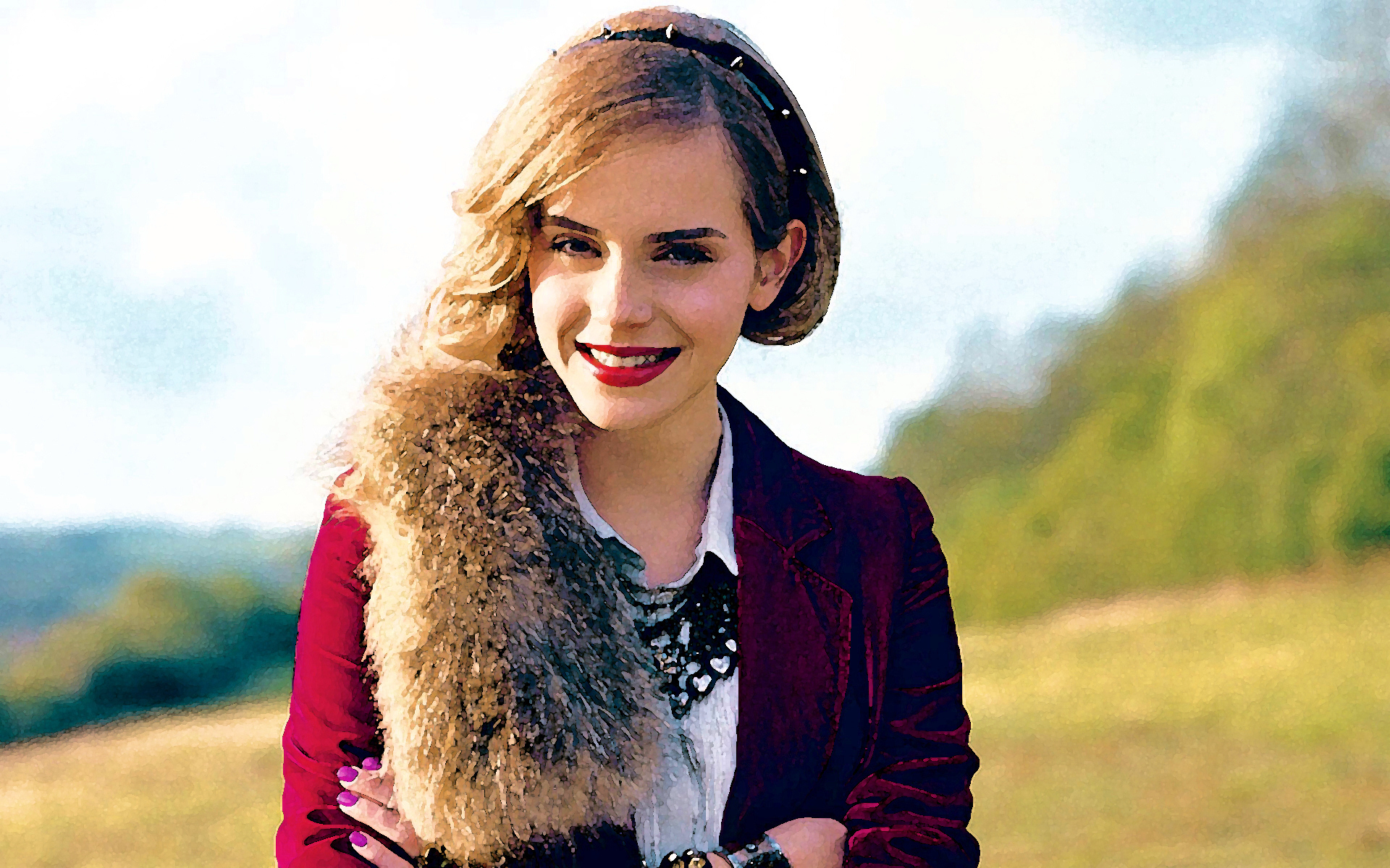 Emma Watson Portrait Wallpaper