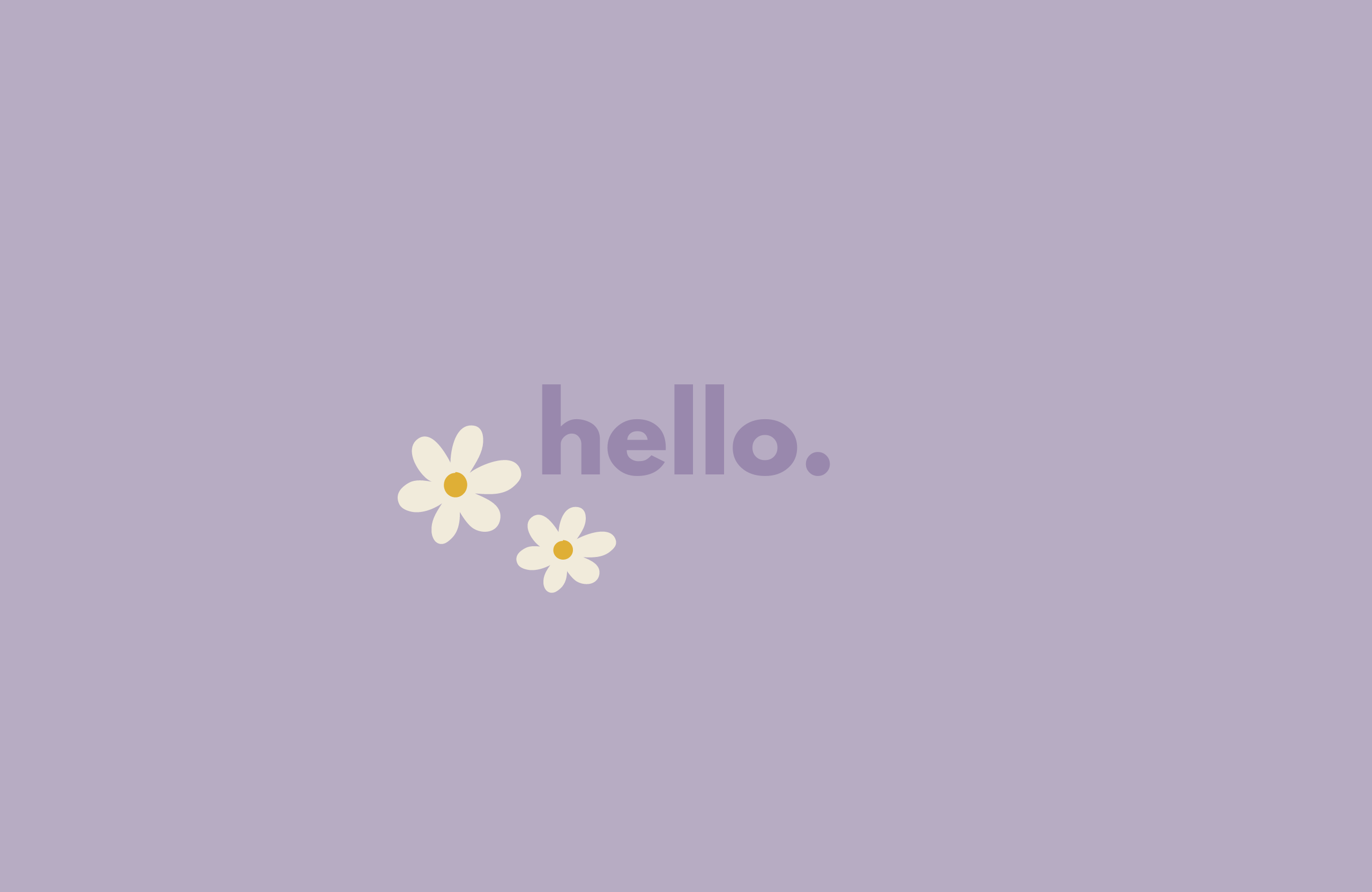 Pastel Lavender Daisy Desktop Wallpaper