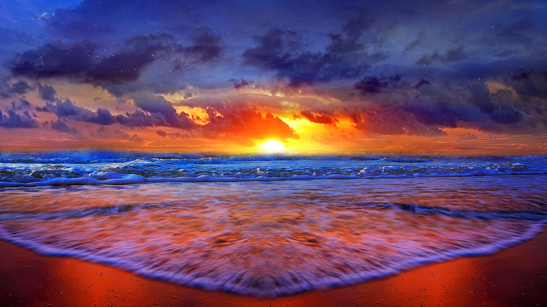 Desktop Background Beach Sunset Wallpaper