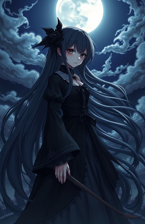 Dark Anime Girl Wallpaper