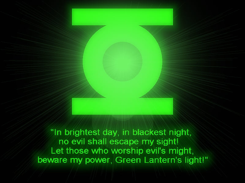 Green Lantern Oath by lycanshinobi on