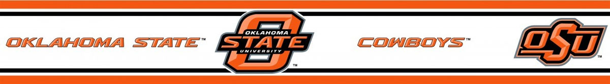 Oklahoma State Cowboys Prepasted Border College Wallpaper
