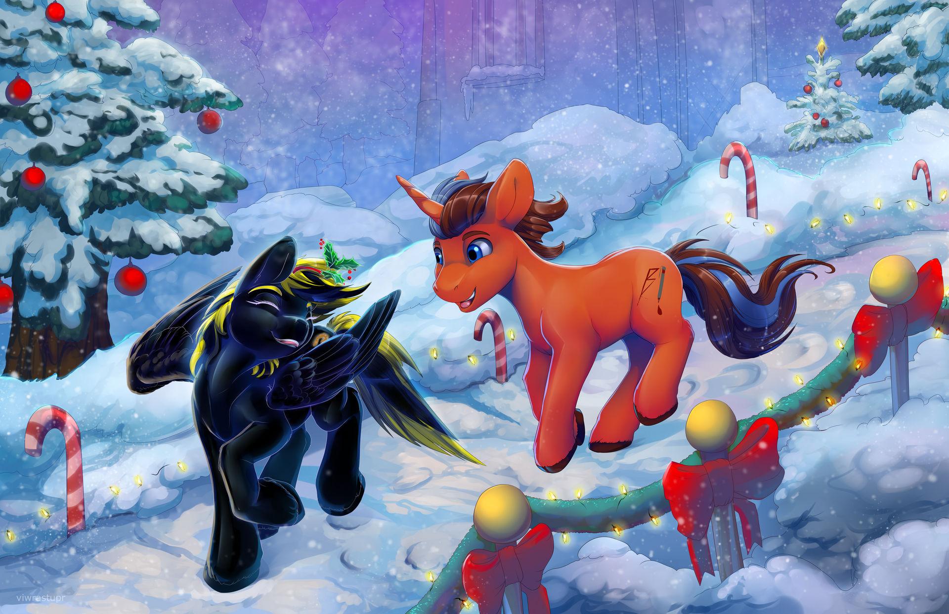 Christmas Run Through The Snow By Viwrastupr