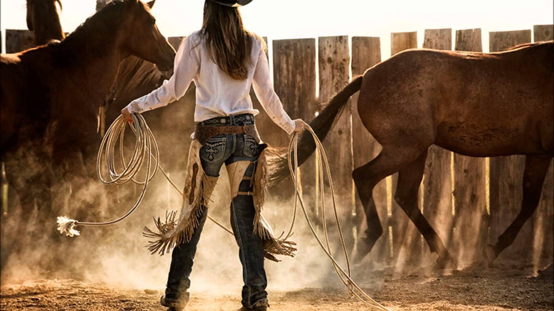 Cowgirl HD Wallpaper Cute Western Horse