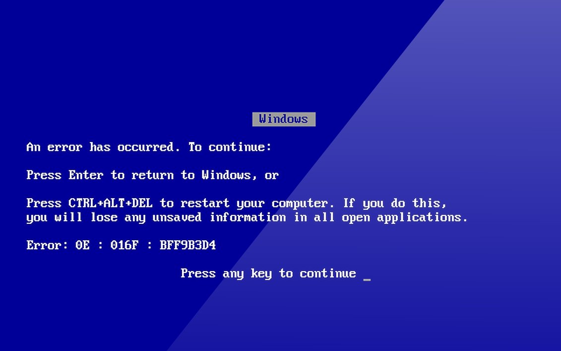 Windows Blue Screen Saver By 91maan90
