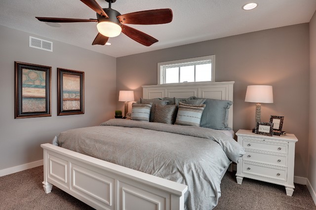 Sherwin Williams Requisite Gray Walls In The Bedroom Interiors By