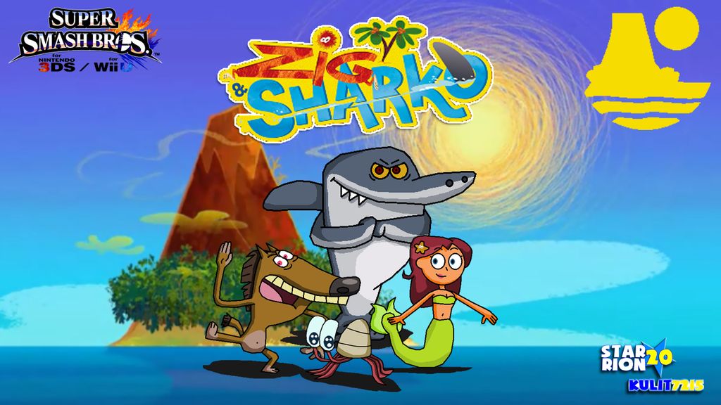 Sr20 K7215 Smashified Wallpaper Zig And Sharko By Starrion20 On