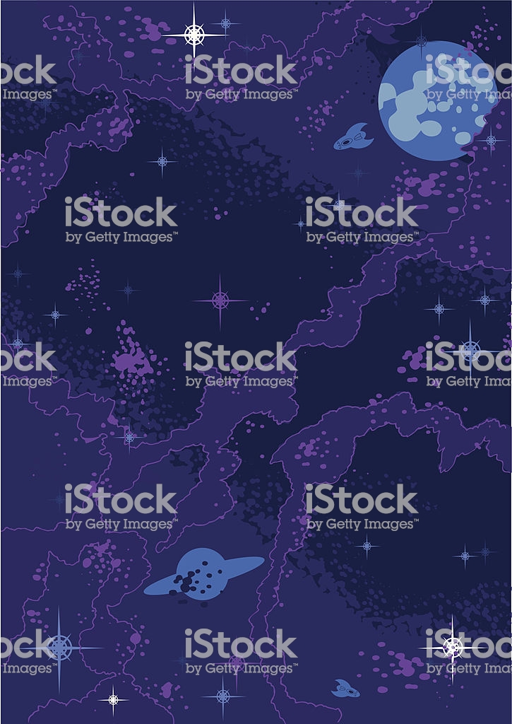 Ic Book Style Space Background Stock Illustration