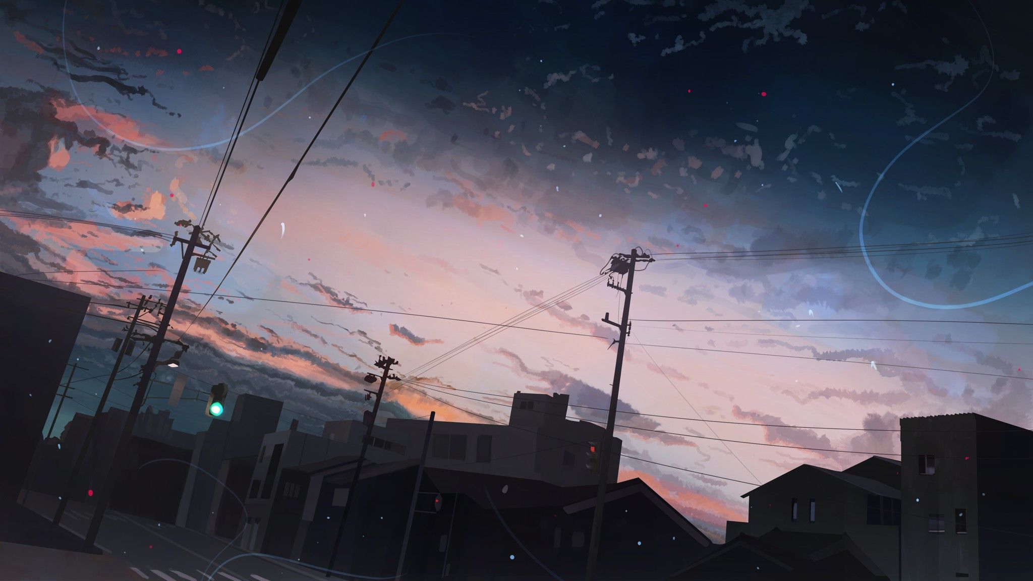 Anime Sky Wallpaper Beautiful Background Art