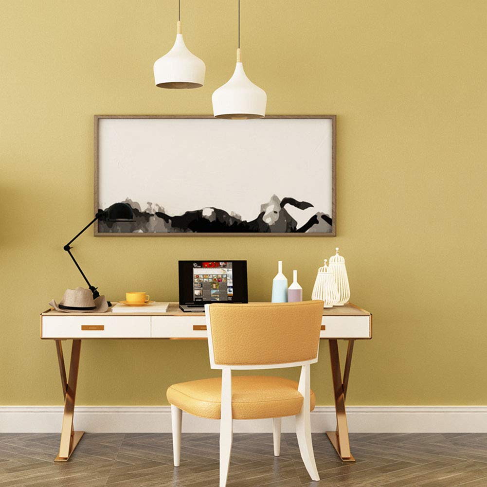 Amazon Xuexue Wallpaper Pure Pigment Color Earthy Yellow
