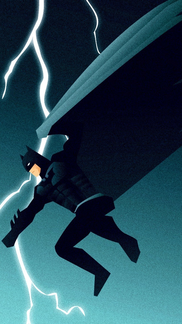 Batman Lightening iPhone Wallpaper