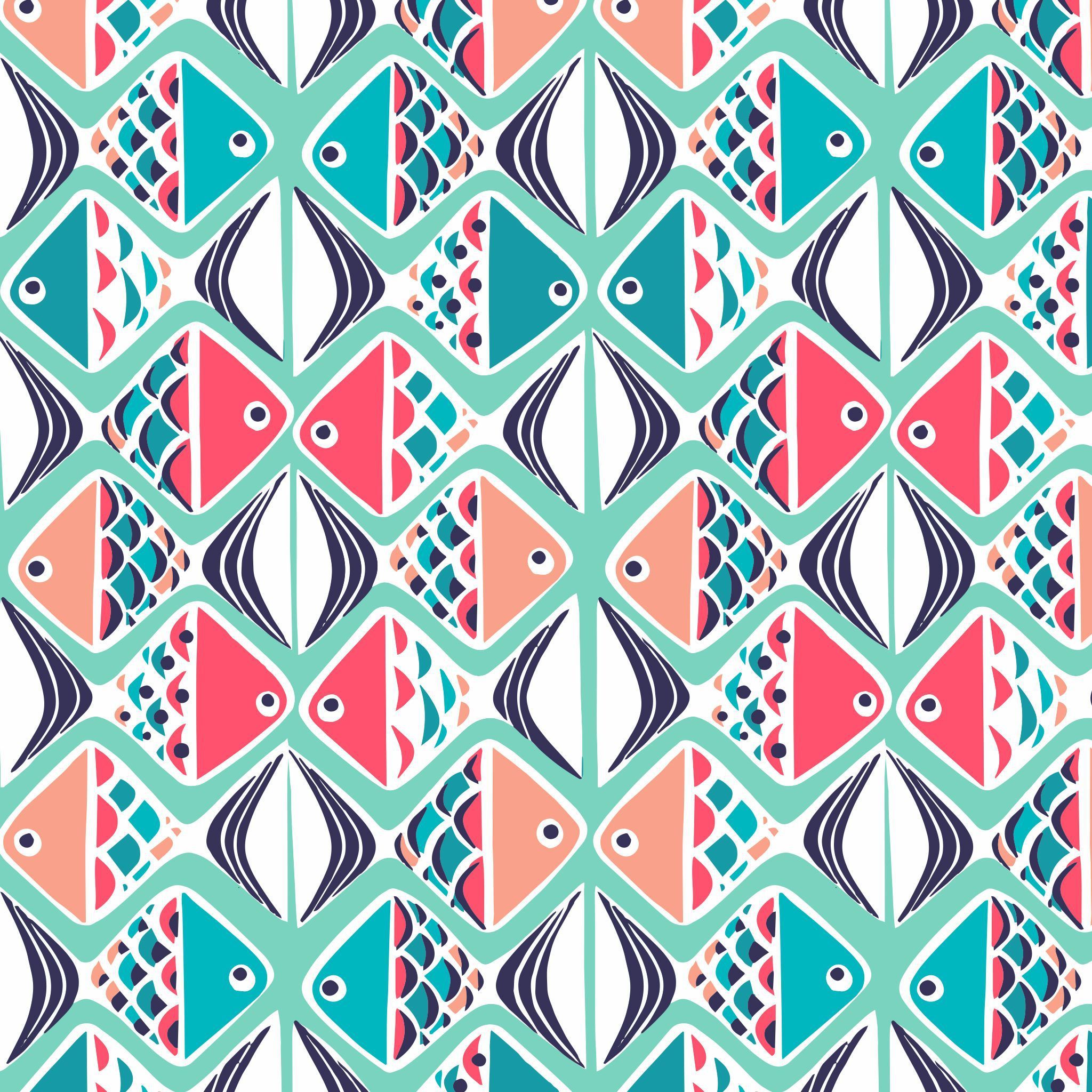 🔥 Free Download Go Fish Ipad Wallpaper Vera Bradley Phone by @debrahall ...
