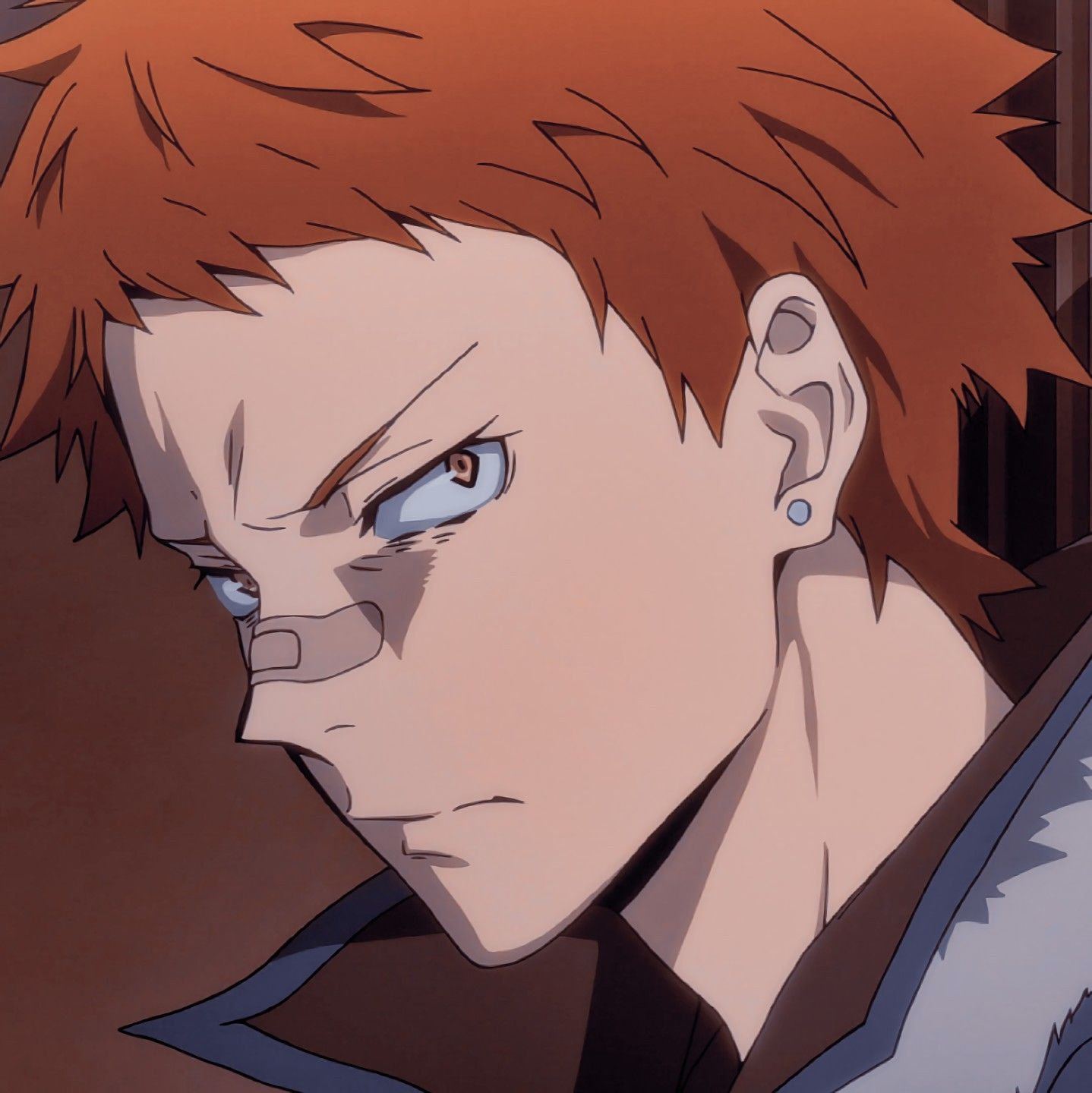 Close-up of Tachihara from Bungo Stray Dogs with a determined expression