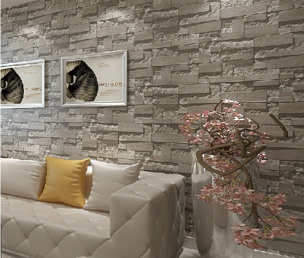 Picture More Detailed About Stacked Brick 3d Stone Wallpaper