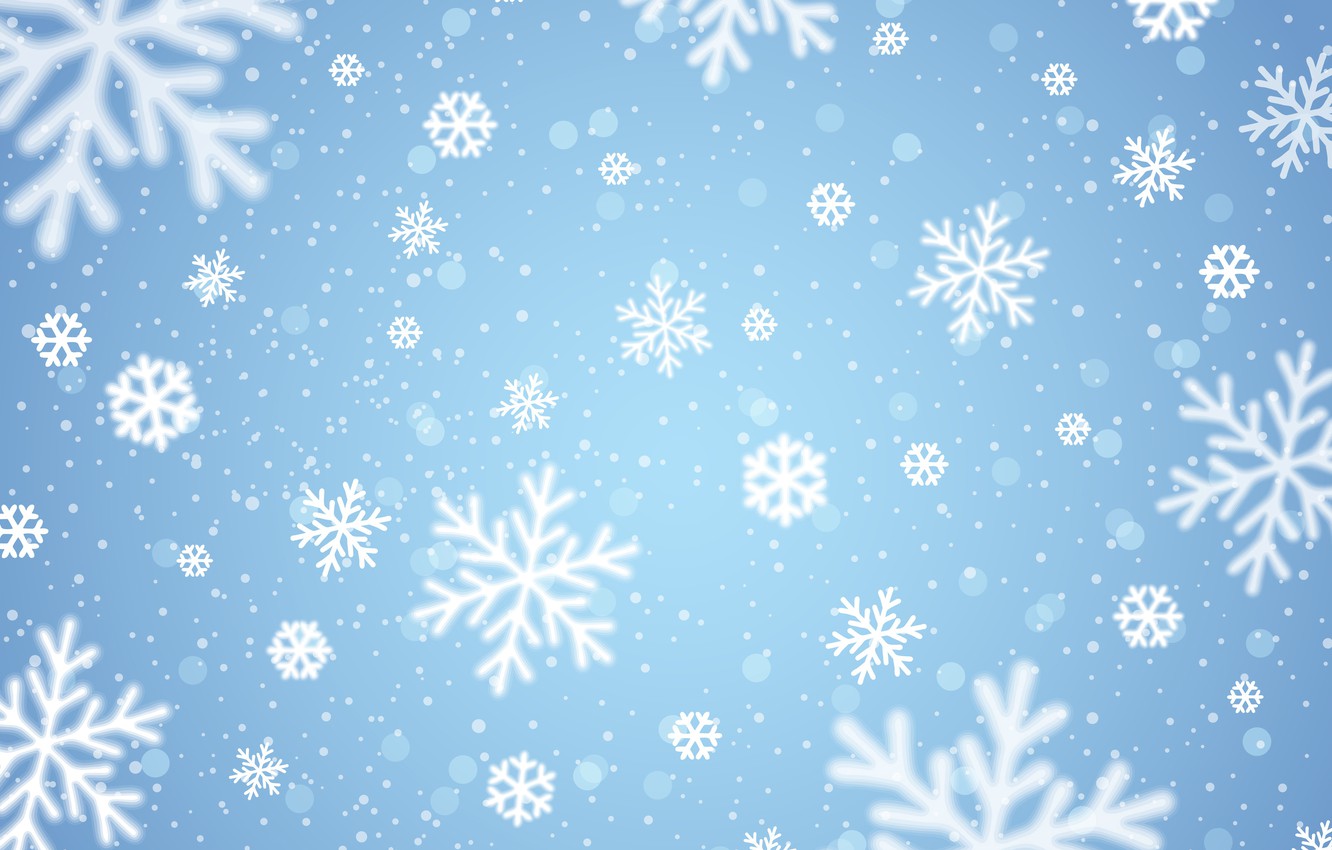 Wallpaper Winter Snowflakes Background