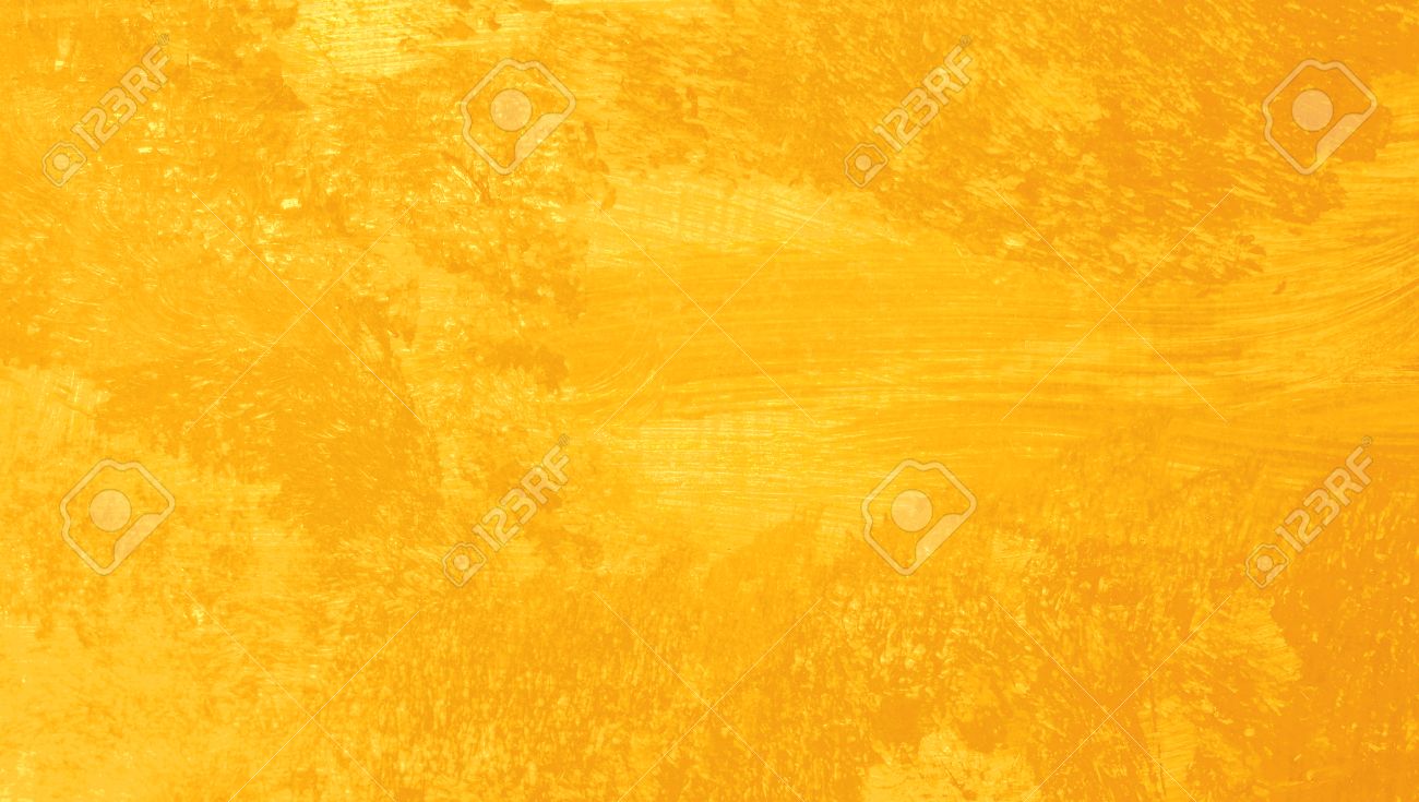 Yellowish Orange Paint Artistic Texture Background Stock Photo