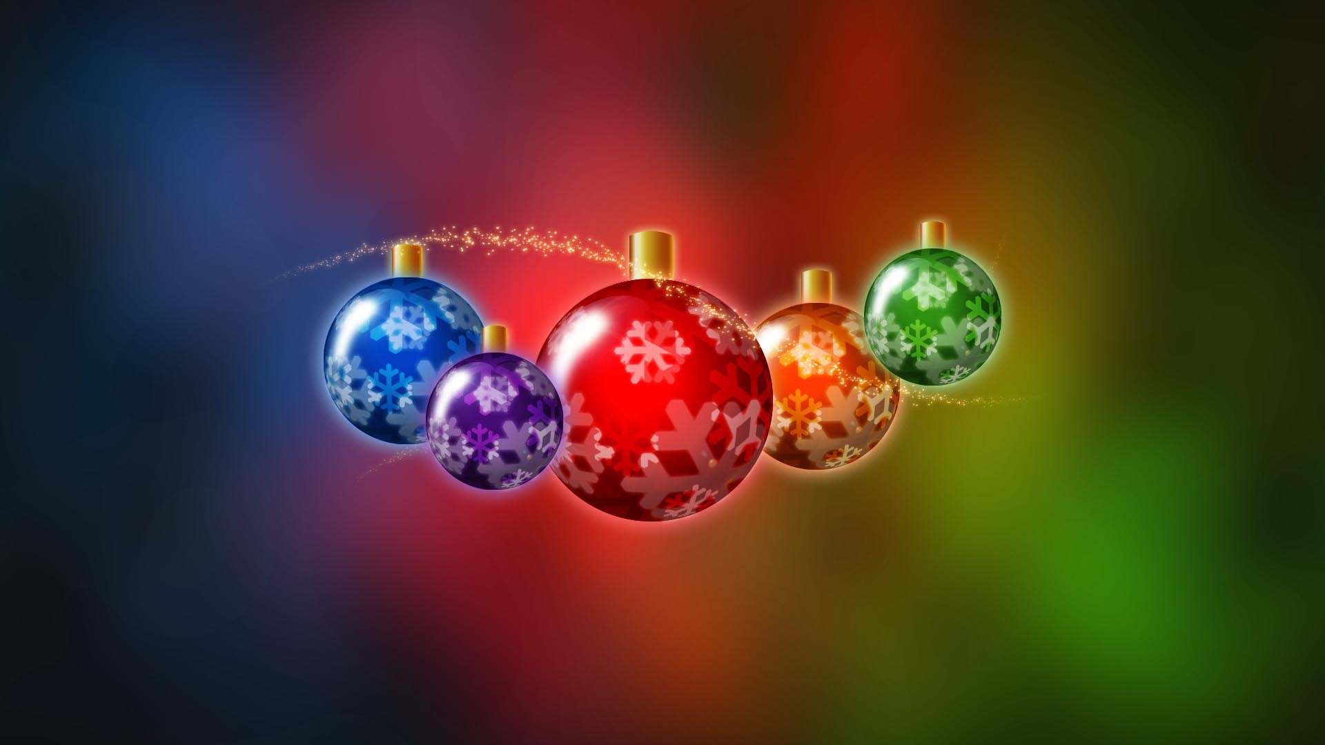 Colored Christmas Balls HD Wallpaper FullHDwpp Full