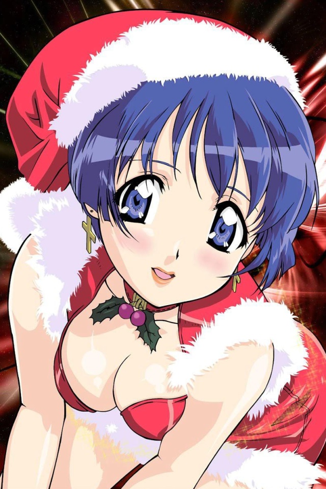 Christmas Anime Wallpaper iPhone Merry