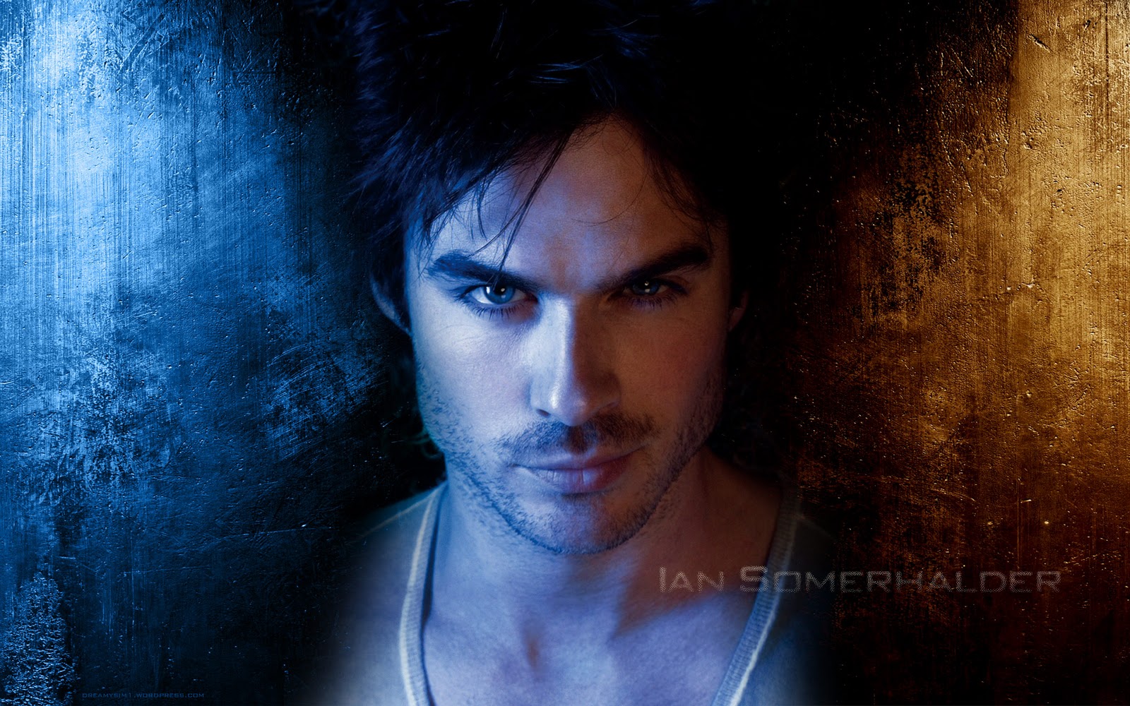 salvatore the vampire diaries promotional posters he s doing the eye 1600x1000