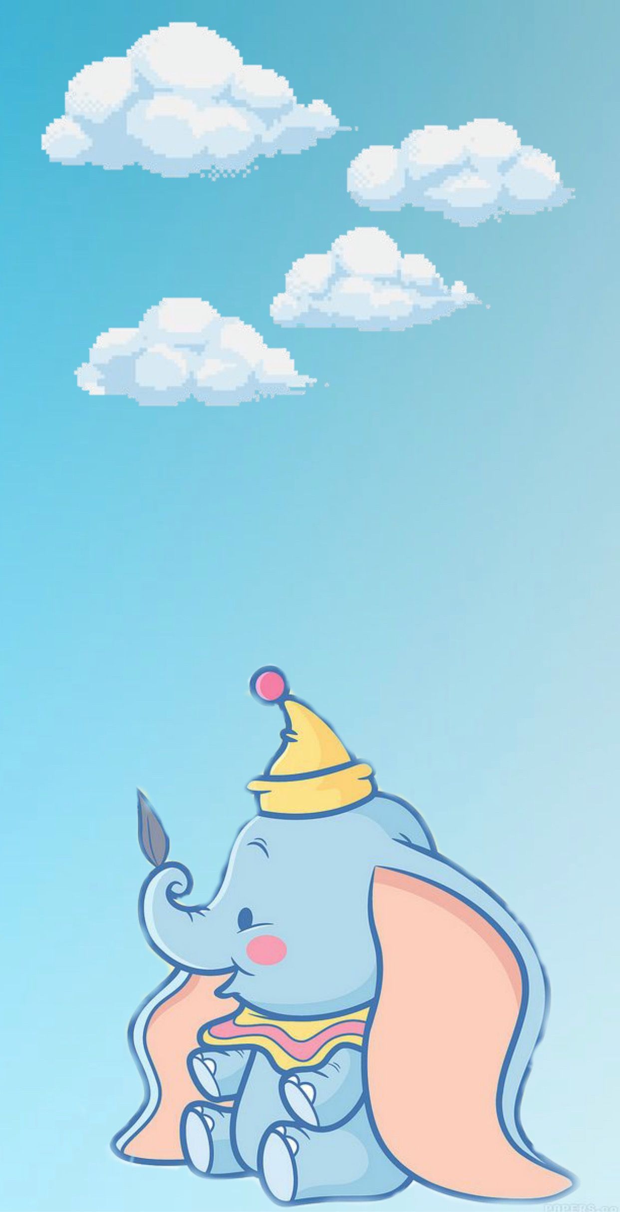 Baby Dumbo Wallpaper Cartoon Cute