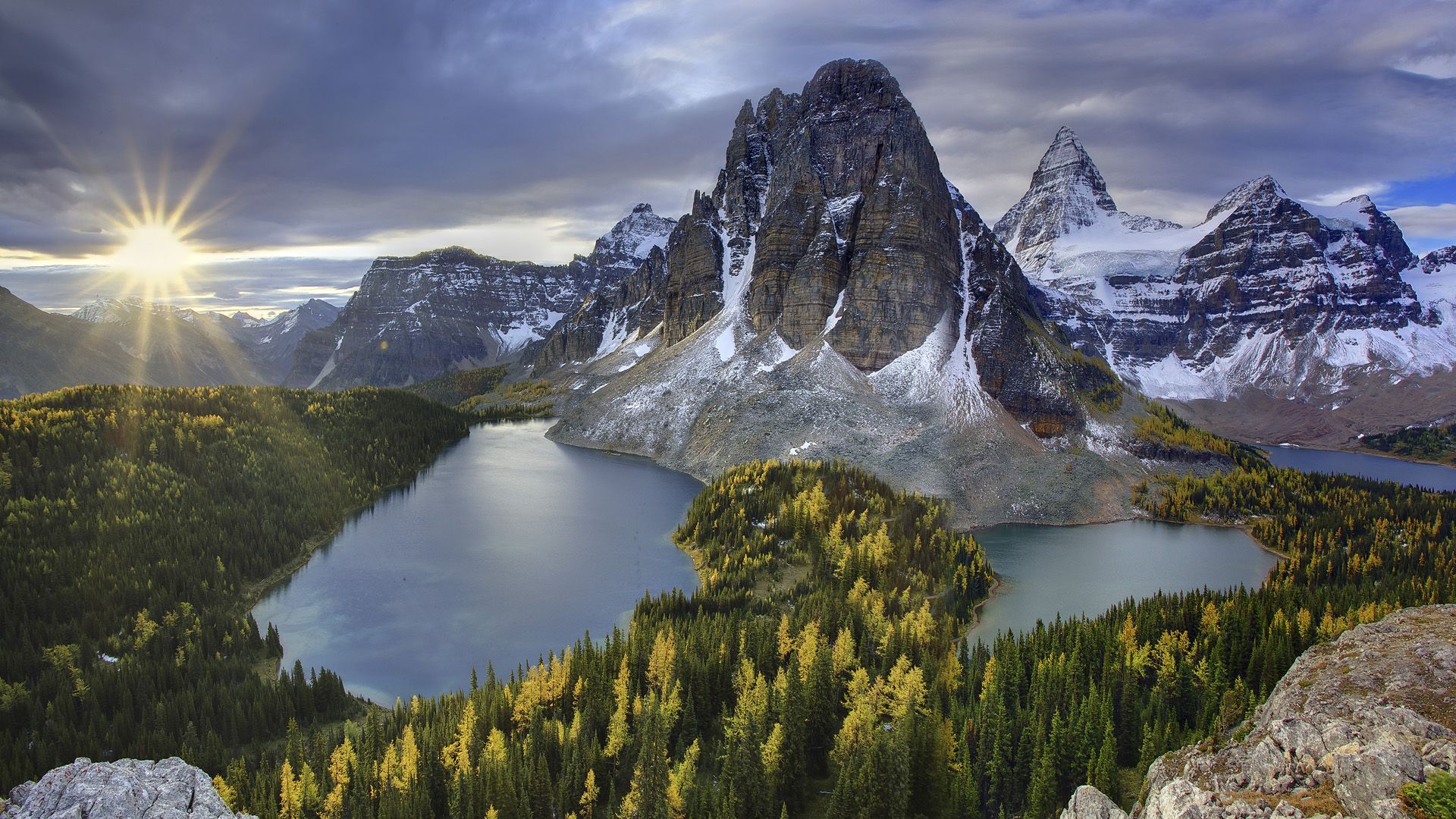 Mount Assiniboine Canada Widescreen Wallpaper