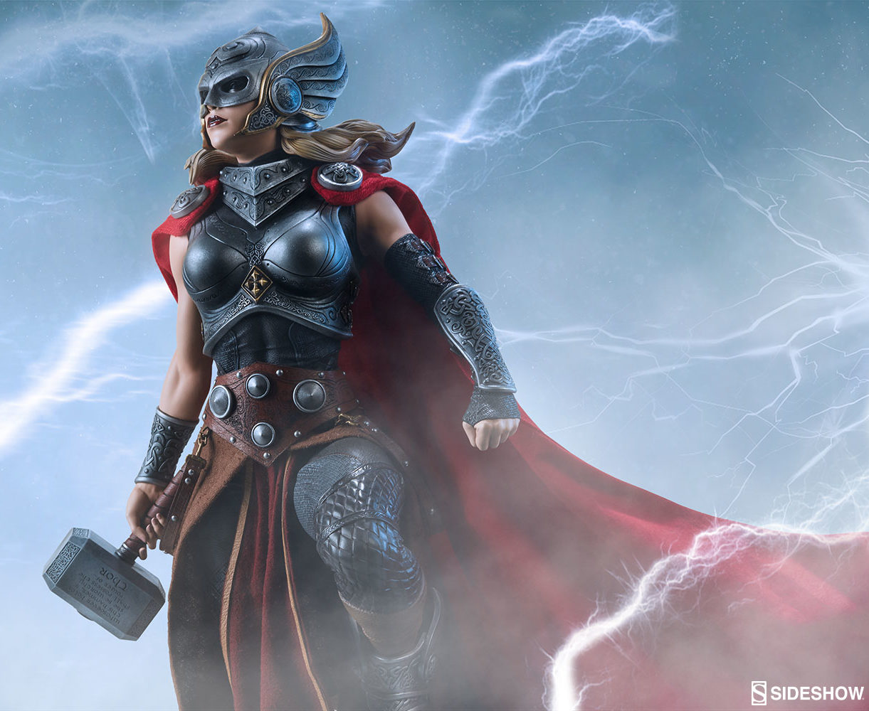 Sideshow Lady Thor Premium Format Statue Up For Order Marvel