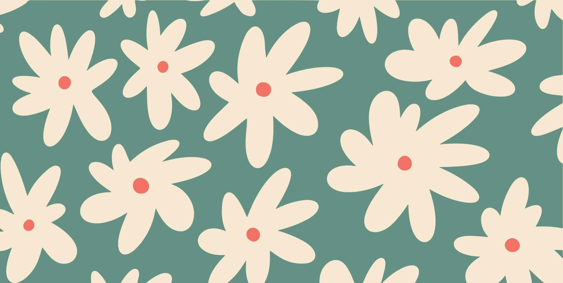 Retro Floral Pattern Style Wallpaper