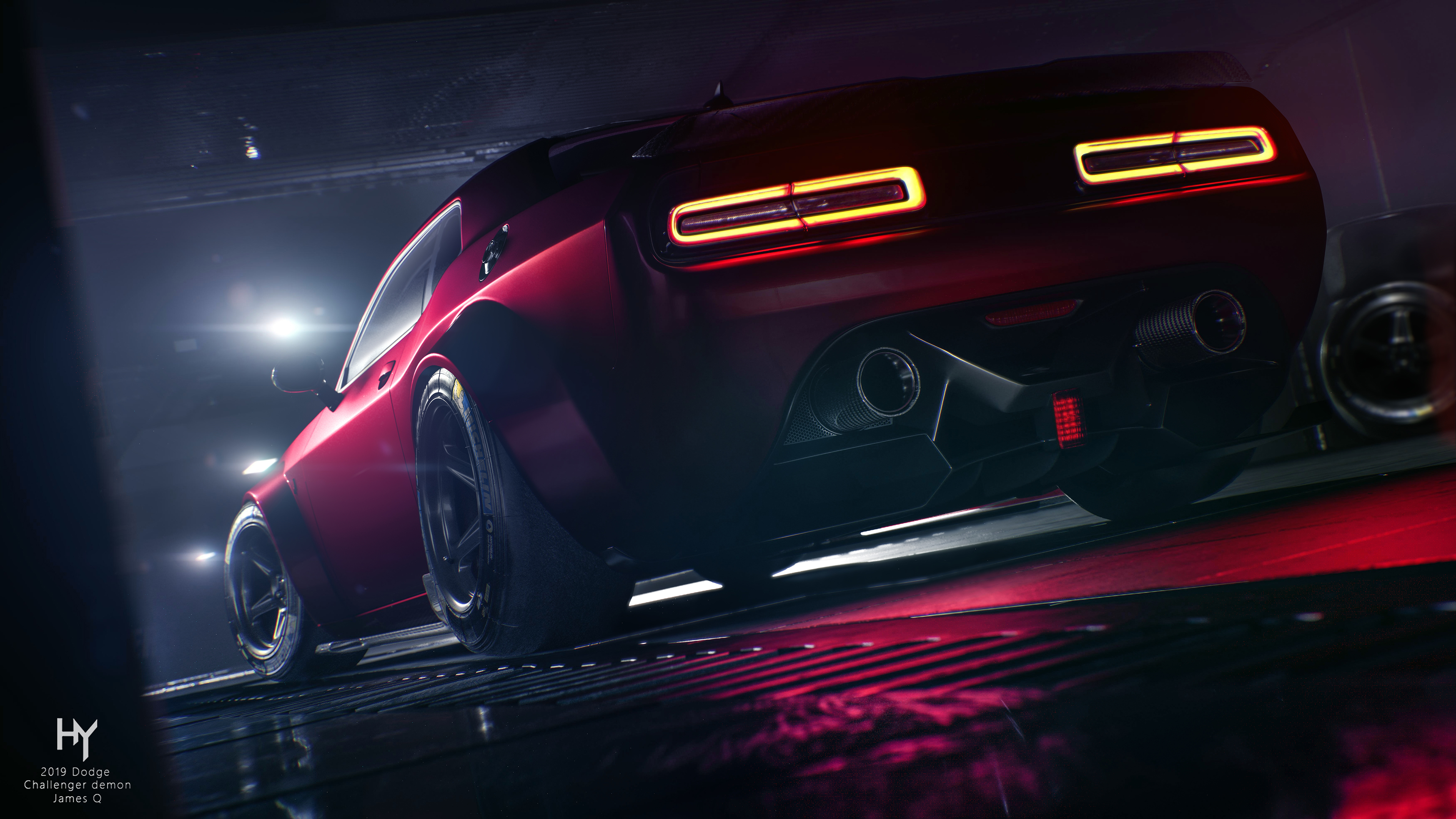 Dodge Challenger Srt Demon 4k Wallpaper