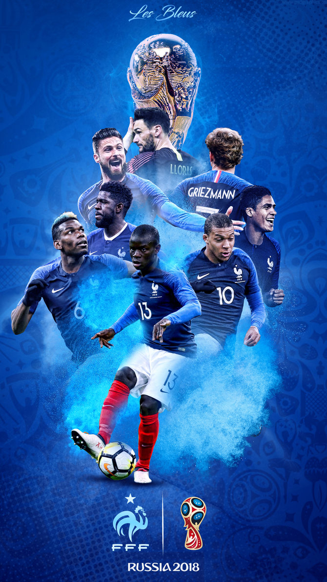 France World Cup Russia Phone Wallpaper By