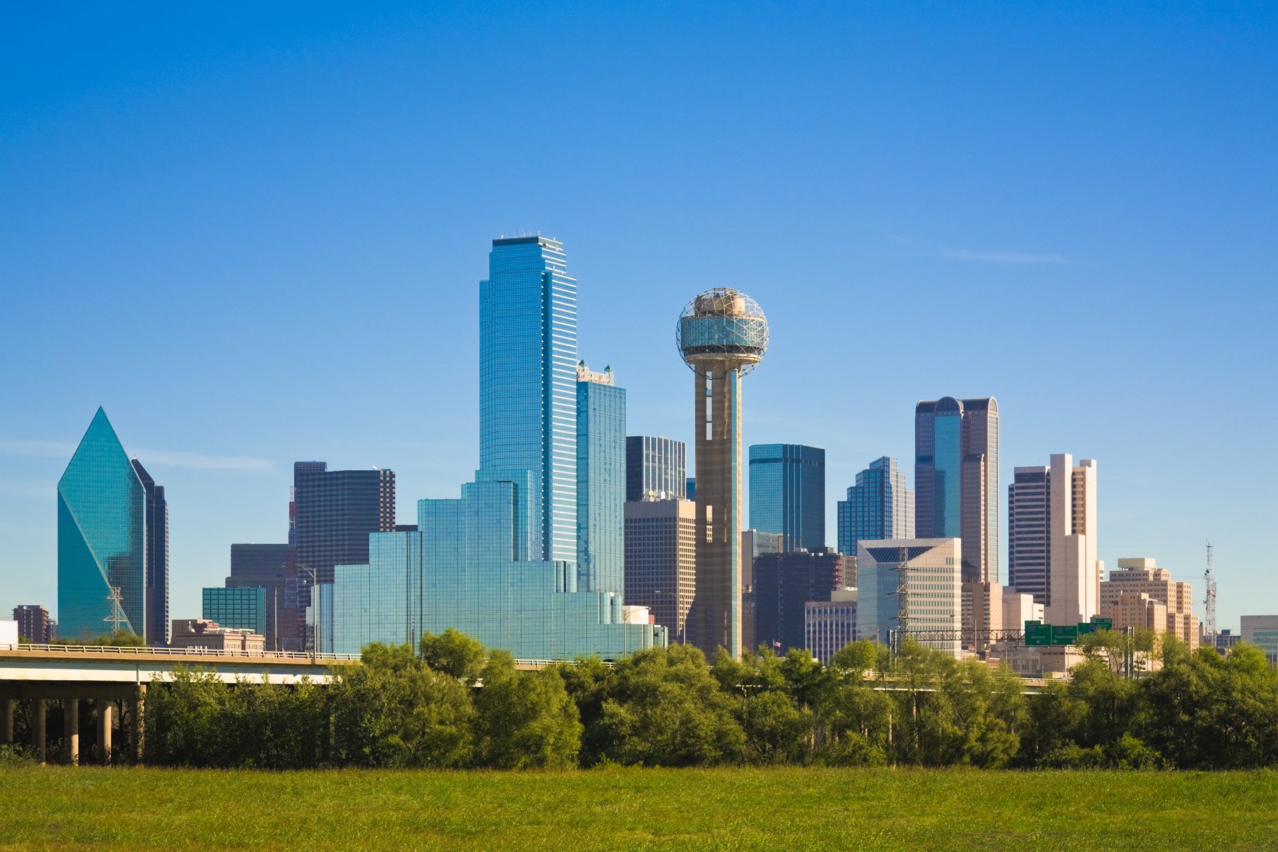 Dallas city skyline Dallas Texas