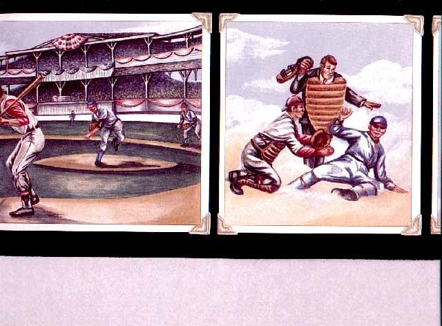 Boys Room Sport Baseball Wallpaper Border PS1073B eBay 640x472