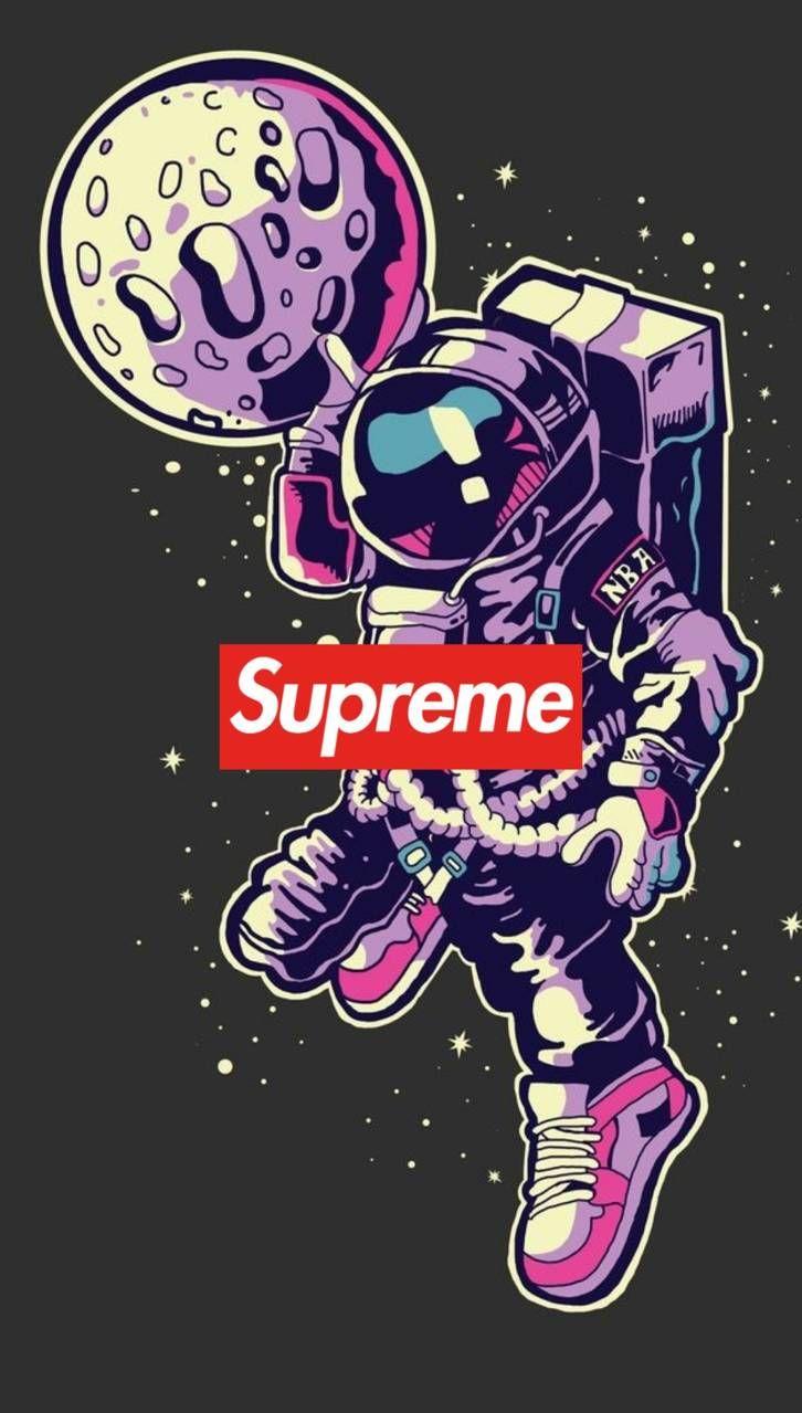 Supreme Space iPhone Wallpaper Hypebeast