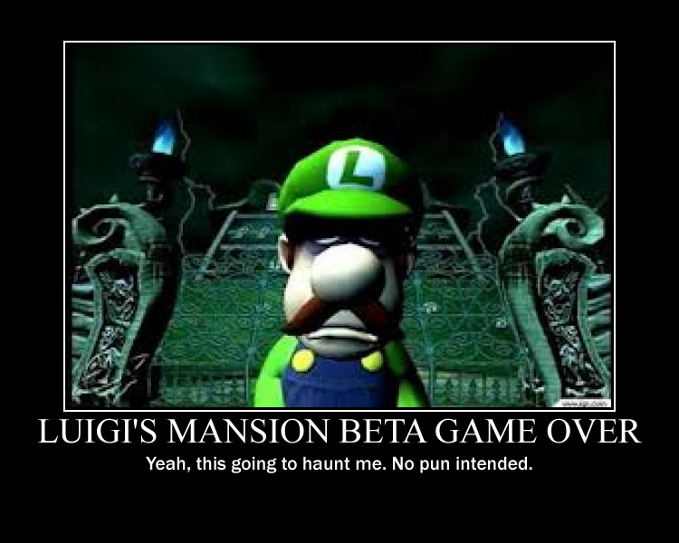 Luigi S Mansion Beta Game Over By Yokaisamurai