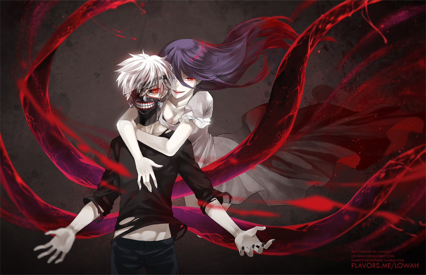 Anime Tokyo Ghoul Rize Kamishiro Ken Kaneki Wallpaper Cool