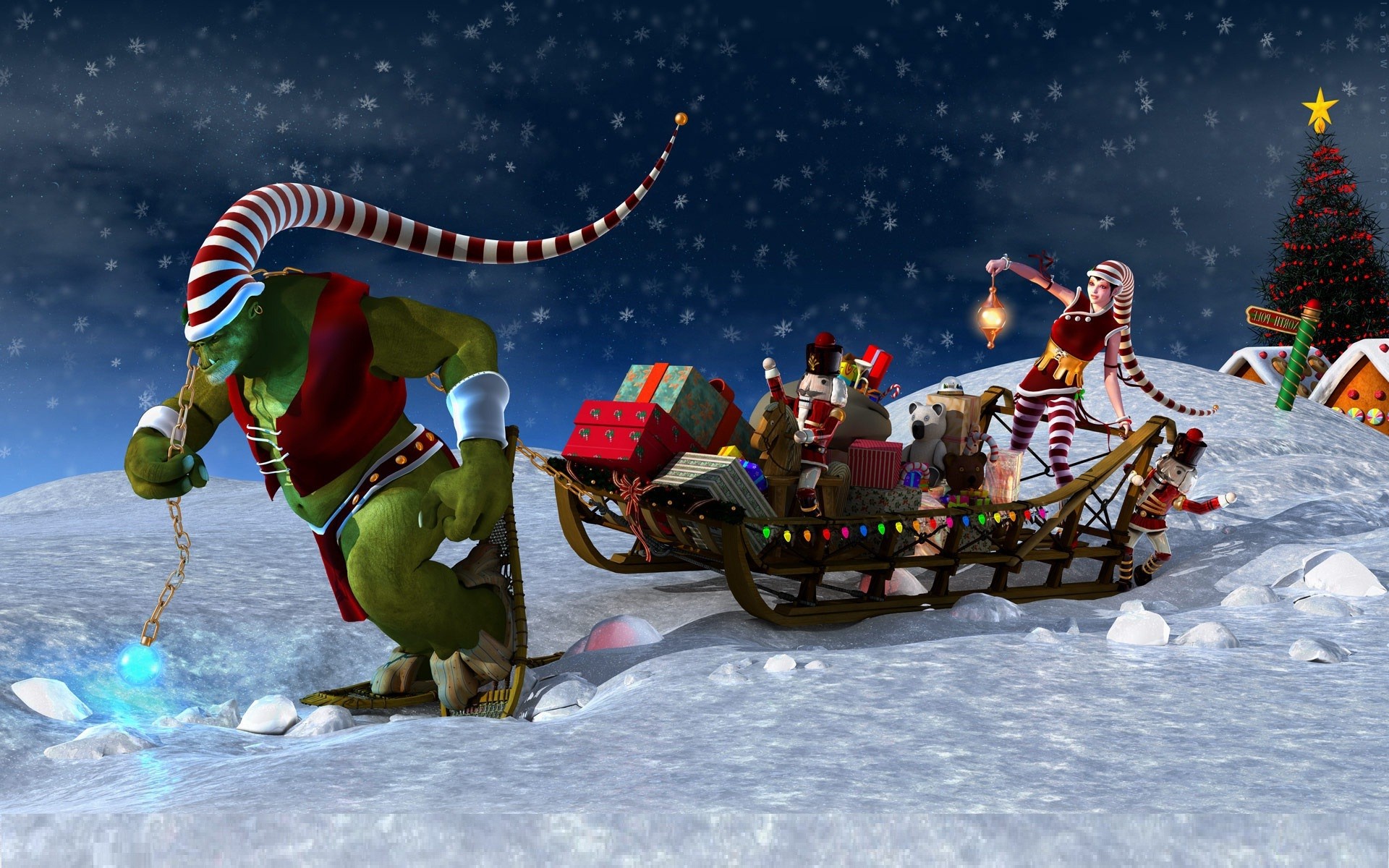Animated Christmas Background For Desktop Wallpaper