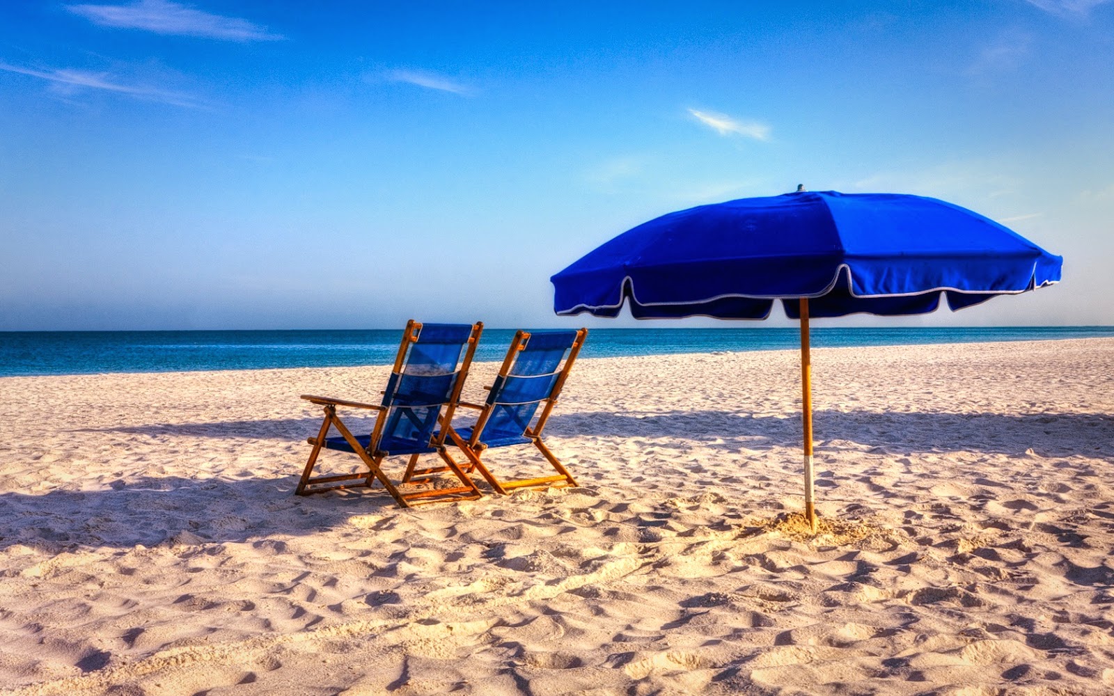 Summer Beach Chair Wallpaper HD Desktop