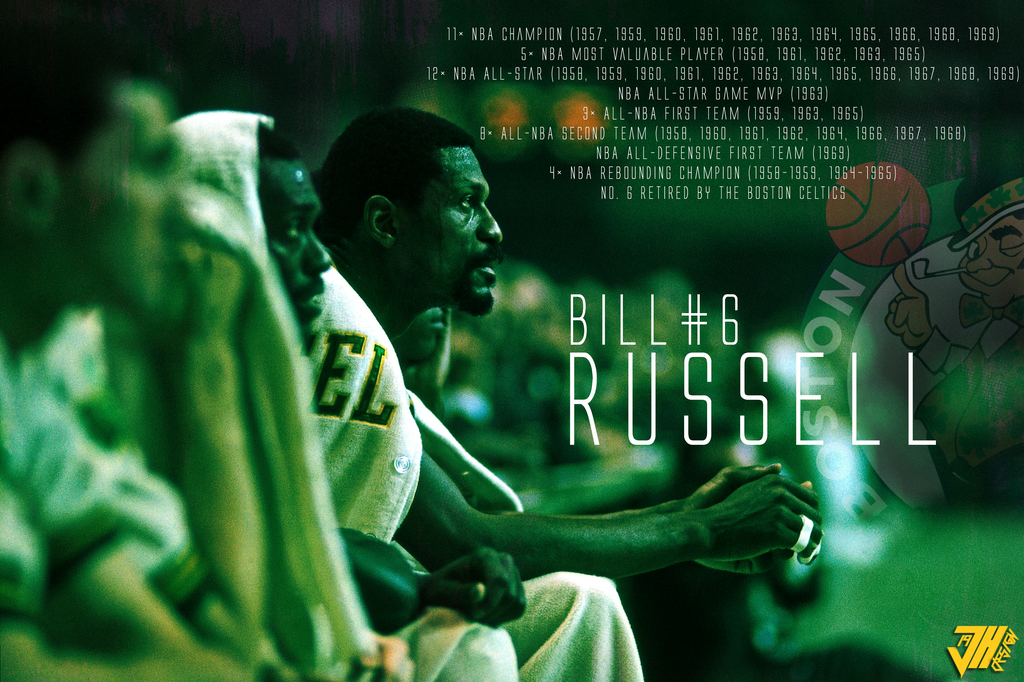 Wallpaper Nba Boston Celtics Bill Russell By Jh19 Juliohunter On