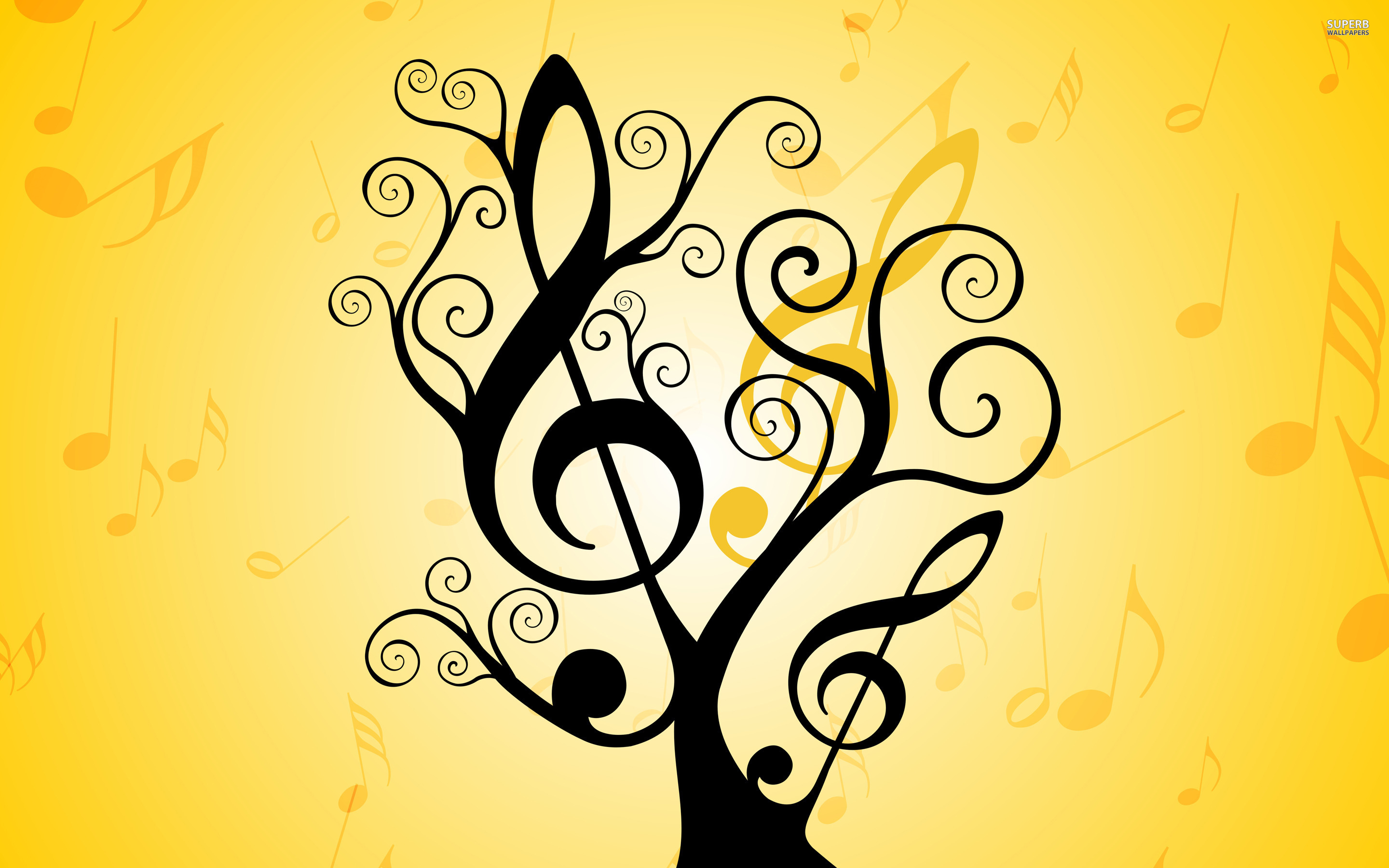 Free download Download Tree Art Music Notes Yellow Wallpaper HD Images Free  [2880x1800] for your Desktop, Mobile & Tablet | Explore 50+ Yellow Wallpaper  SparkNotes | Yellow Wallpapers, Backgrounds Yellow, Wallpaper Yellow