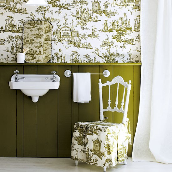 Wallpaper Above The Dado Design Ideas Decorating With Toile