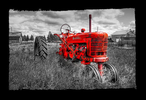 Farmall Tractor Hand Colored Flickr   Photo Sharing 500x343