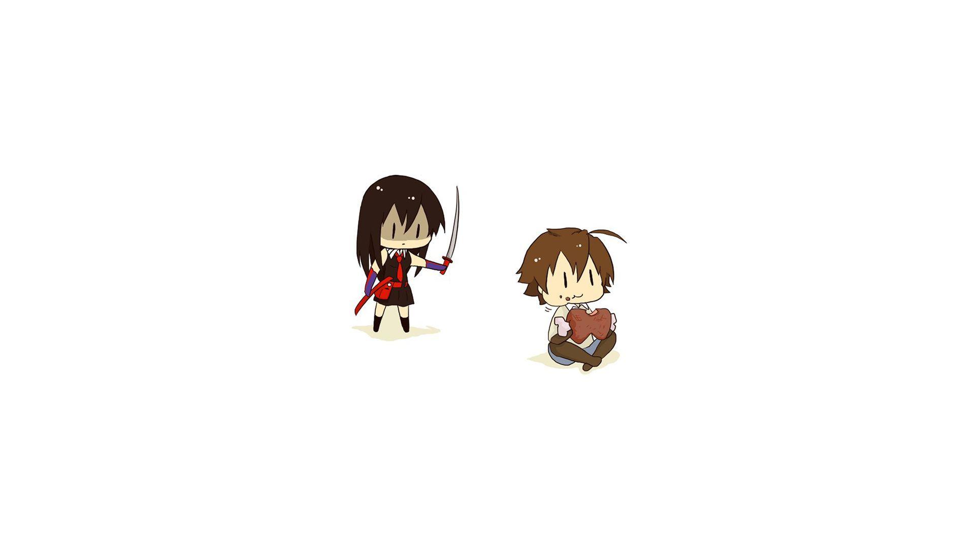 Akame And Tatsumi In Ga Kill HD Desktop Wallpaper