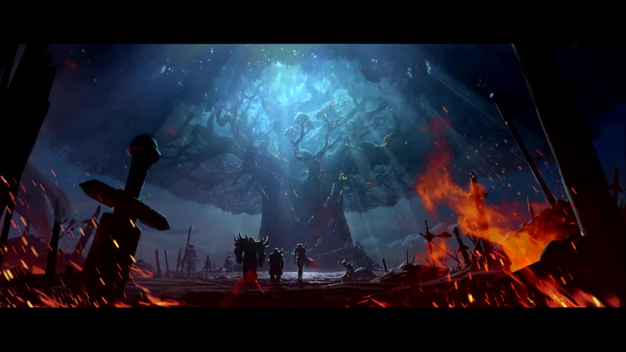 Teldrassil Burns To Use Hq Animated Background Video