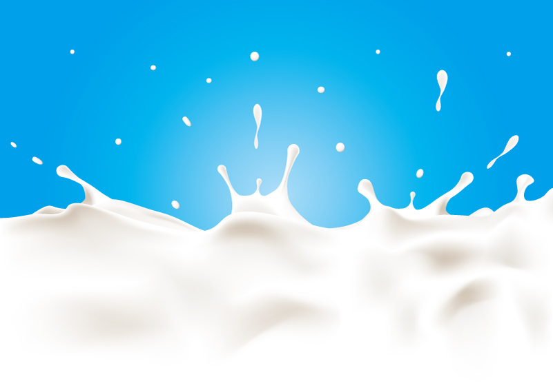 Milk Splash Background Vector Graphic