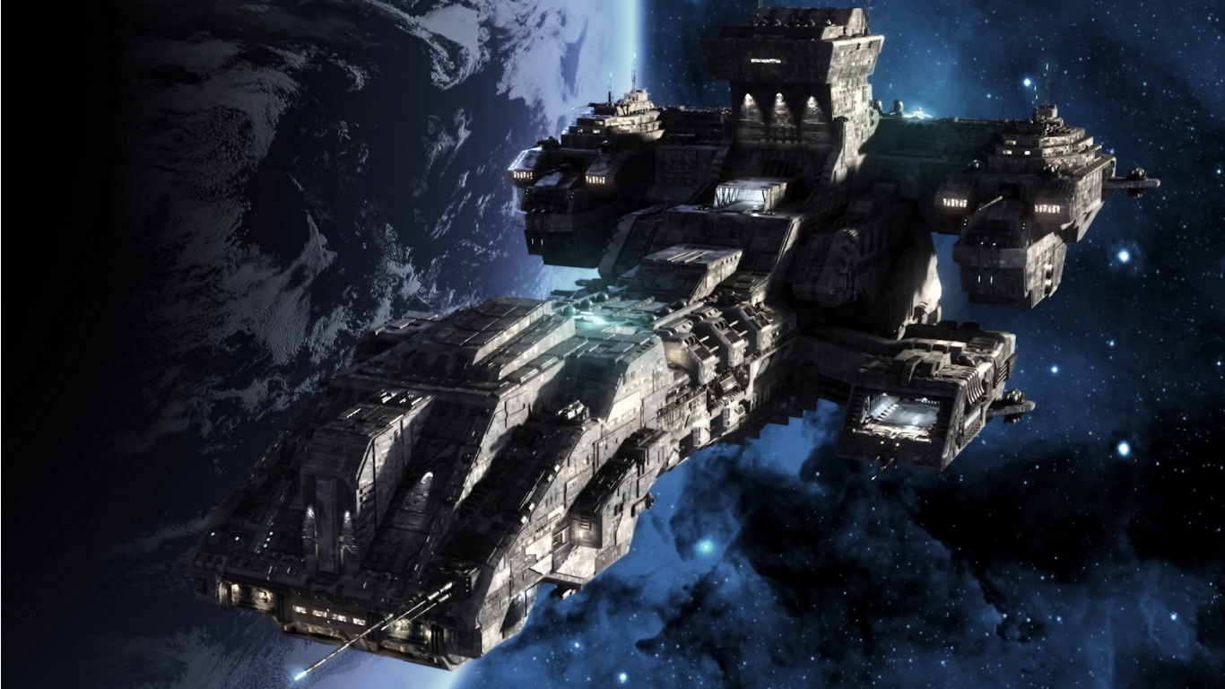 Future Spaceships Wallpaper Stargate