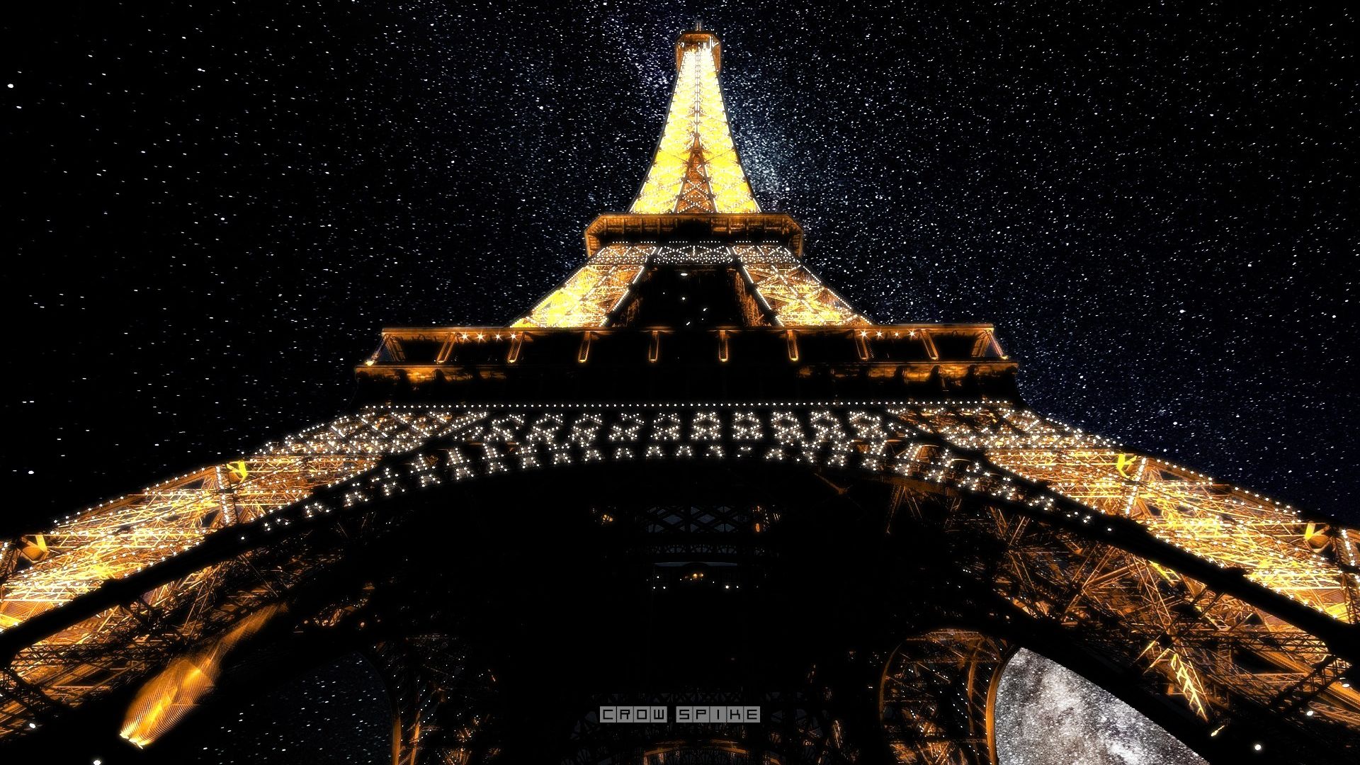 Eiffel Tower At Night HD Wallpaper FullHDwpp Full
